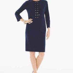 NEW Chicos size 2 (10-12) Ponte knit dress